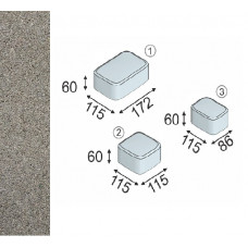 Тротуарная плитка Серия "Классика 60", цвет серый