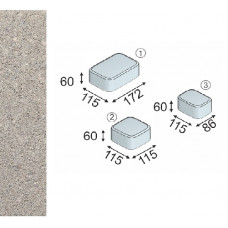 Тротуарная плитка Серия "Классика 60", цвет светло-серый