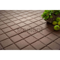 Тротуарная плитка Квадрат 100х100 "Темно-коричневый", 60 мм