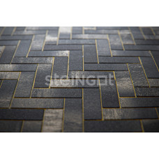 Тротуарная плитка Паркет "Штайн Блэк", 60 мм