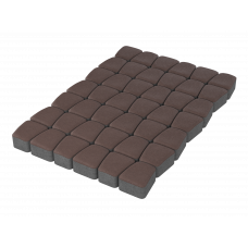 Тротуарная плитка Классико «Коричневый» 60 мм