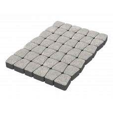 Тротуарная плитка Классико «Белый мрамор» 60 мм