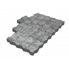 Тротуарная плитка Волна «Грей» 60 мм