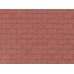 Тротуарная плитка Волна «Красный» 60 мм