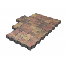 Тротуарная плитка Волна «Закат» 60 мм